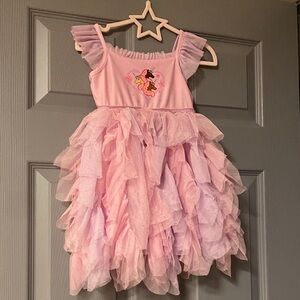 Pink Afro Unicorn Girls Dress Costume Pink and Purple 2T
